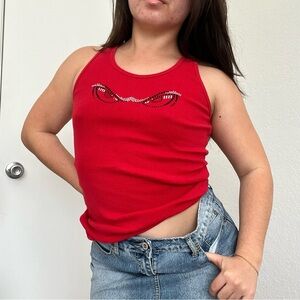 American Apparel  Ribbed Sequin Tank